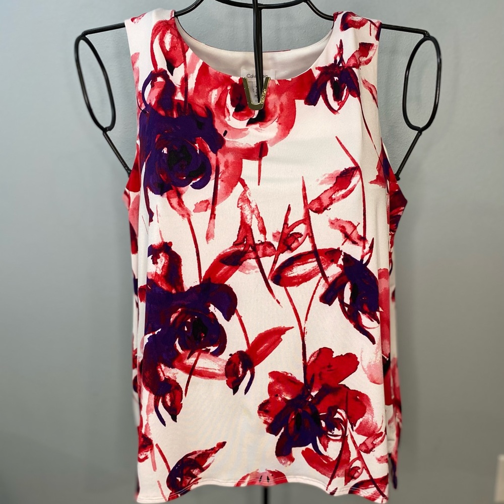 EUC Calvin Klein sleeveless blouse